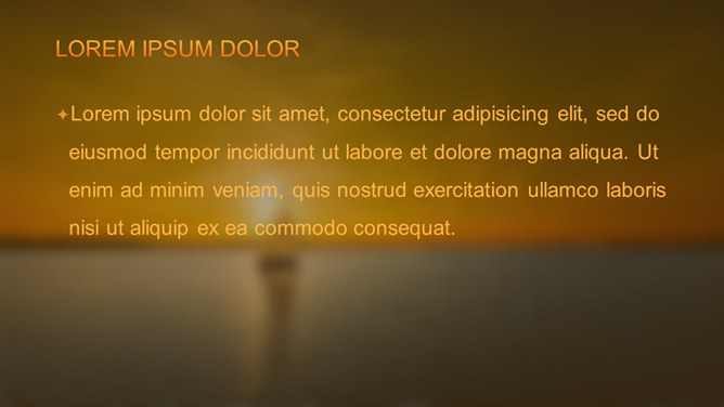 夕阳帆船远航PPT模板