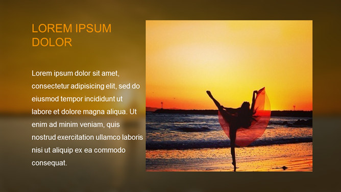 夕阳帆船远航PPT模板