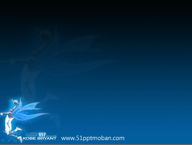 科比扣篮——篮球运动PPT模板