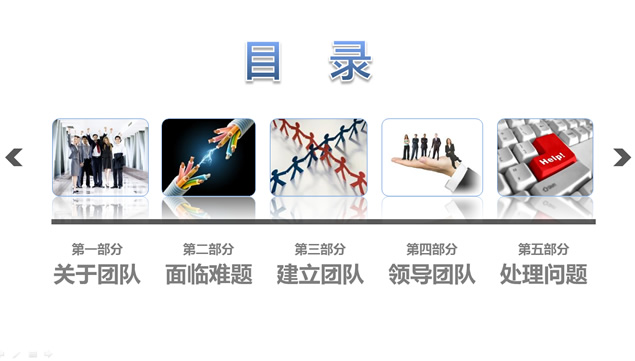 团队合作团队建设PPT商务模板