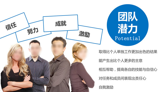 团队合作团队建设PPT商务模板