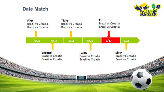 世界杯足球赛主题PPT模板