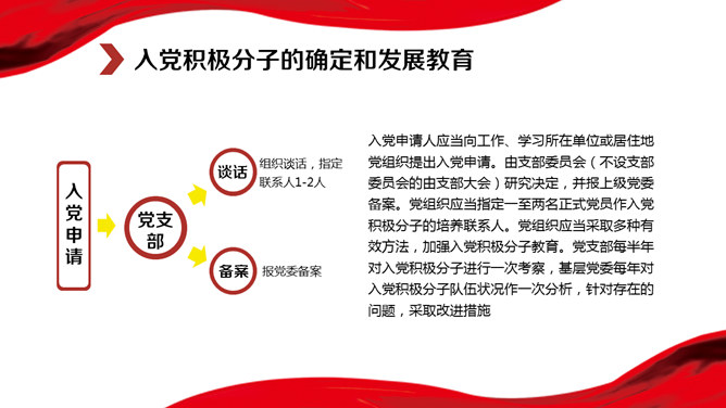 党政知识学习培训PPT模板