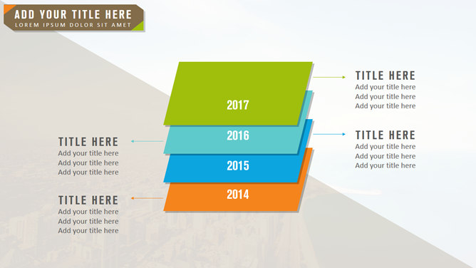 动态大色块排版通用PPT模板