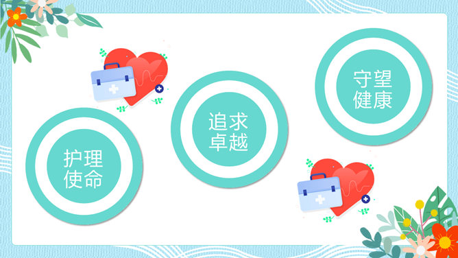 人文关怀与优质护理服务PPT模板