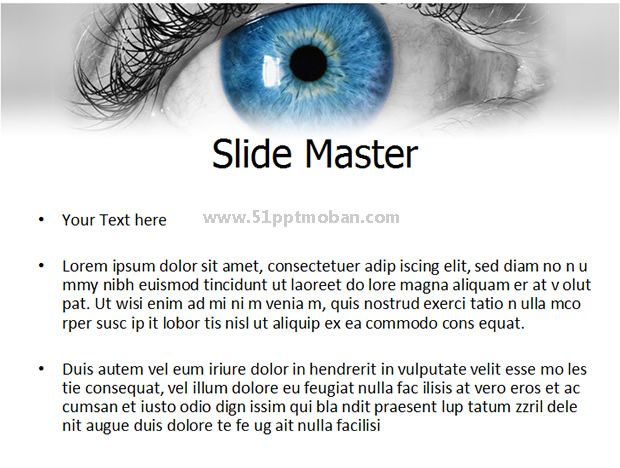 美瞳产品介绍PPT模板