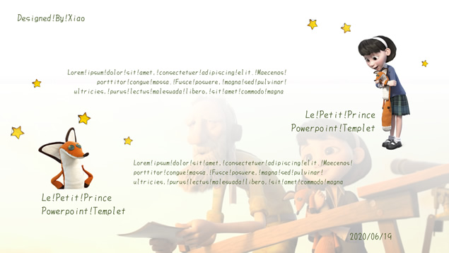 小王子Le Petit Prince主题PPT模板