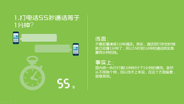 关于手机的9个传言PPT模板