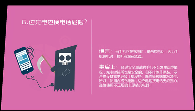 关于手机的9个传言PPT模板