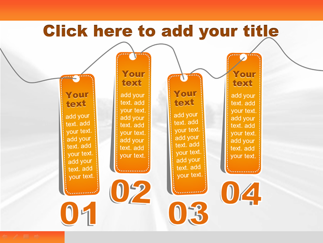 精彩图表科技风PPT模板