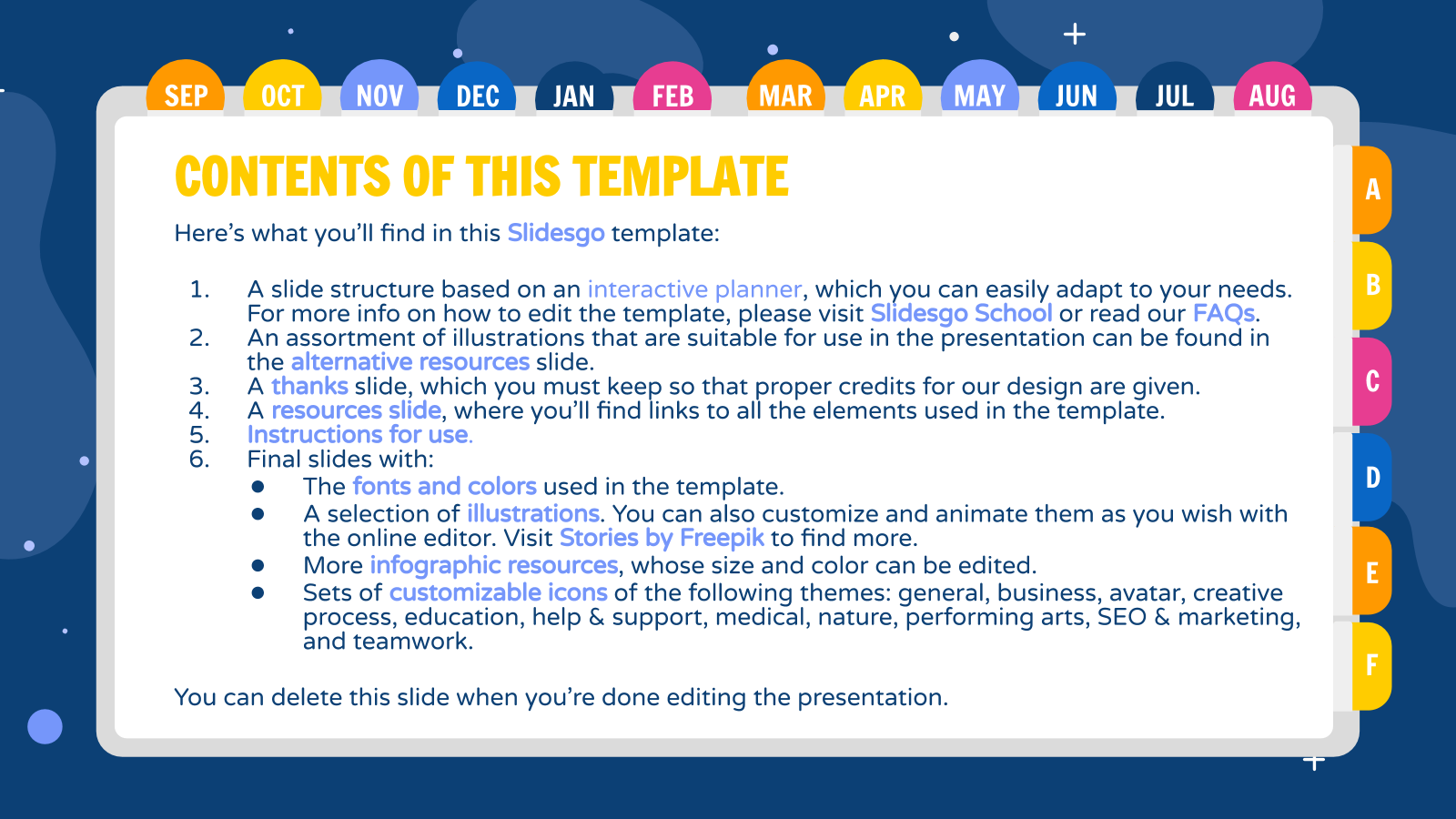 Aream interactive planner PPT模板
