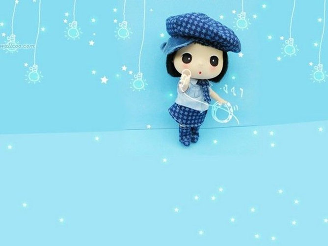 12款小清新可爱PPT背景