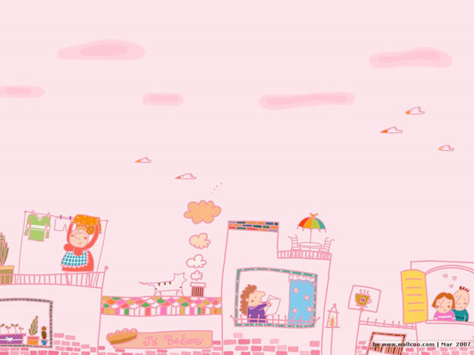 12款小清新可爱PPT背景