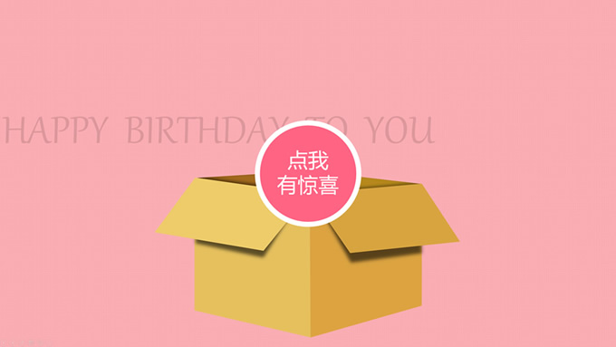 交互式女友生日祝福PPT模板