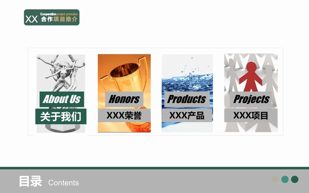 企业项目合作推介说明PPT模板