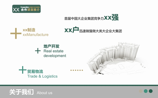 企业项目合作推介说明PPT模板