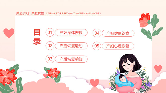 产后康复与产妇保健PPT模板