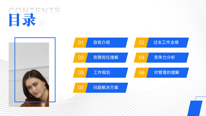公司岗位竞聘报告PPT模板