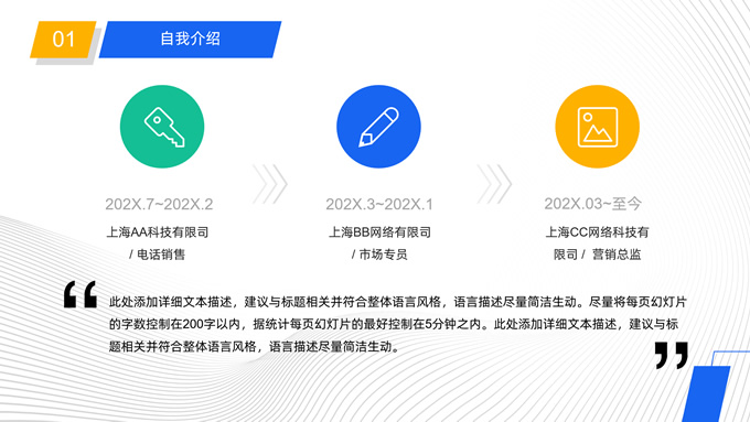 公司岗位竞聘报告PPT模板