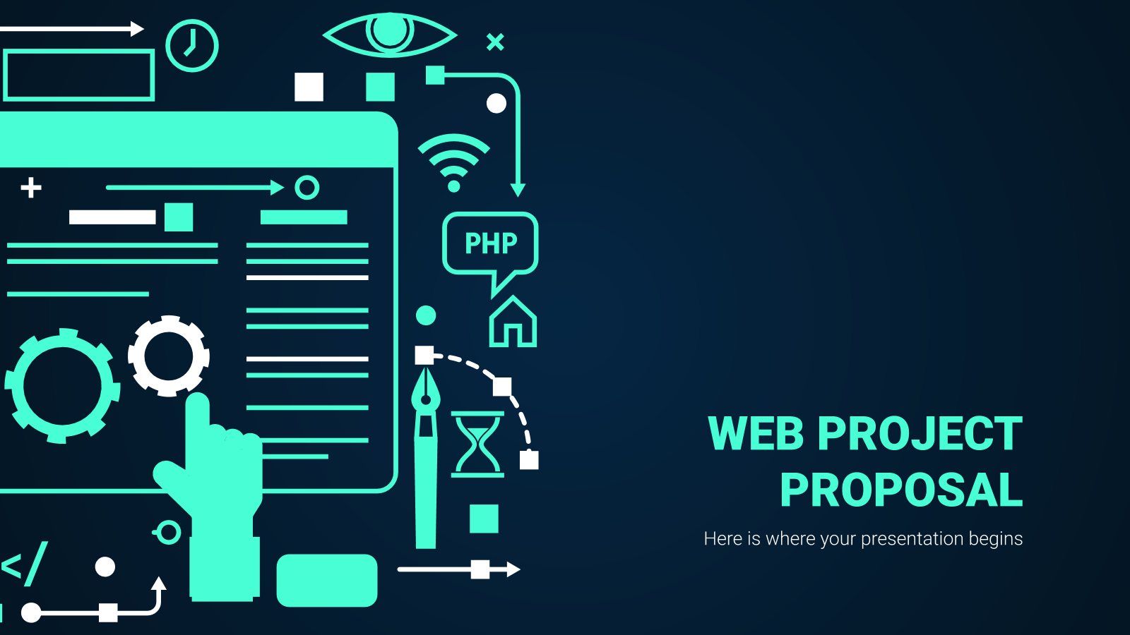 Web项目建议书PowerPoint模板