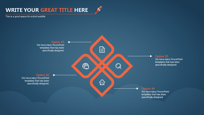 书本火箭星球卫星主题PPT模板