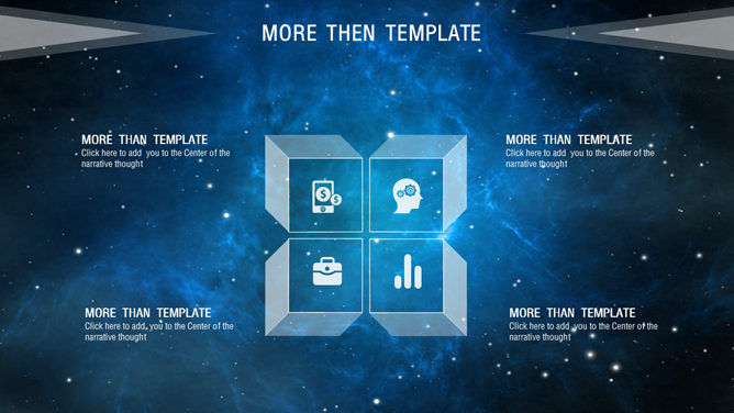精美宇宙星空PPT模板