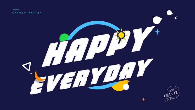 创意青春时尚活力PPT模板