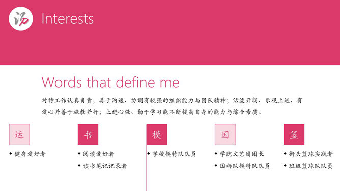 精美动态个人简历PPT模板