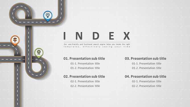 创意公路主题PPT设计模板