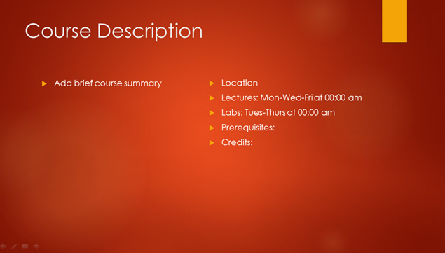 简洁欧美风橙红背景PPT模板