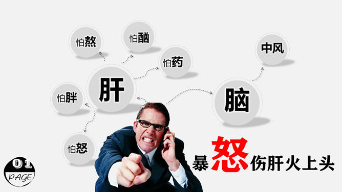 情绪和疾病的关系PPT作品