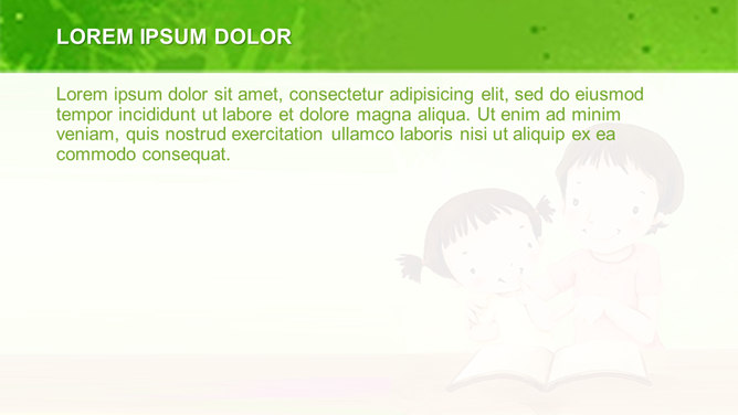 亲子阅读与教育PPT模板