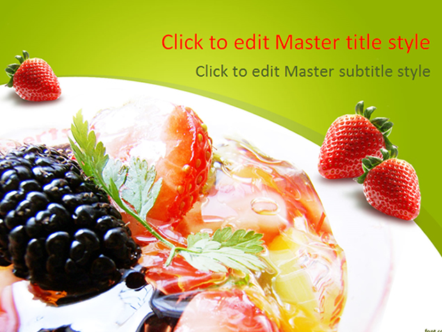 健康营养饮食水果PPT模板