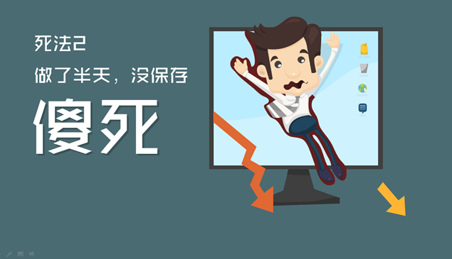 《PPTER的100个死法》锐普PPT模板