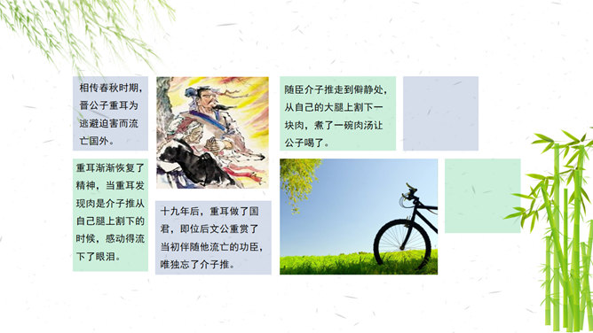 清明节习俗介绍PPT模板