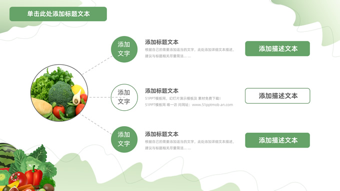 有机果蔬行业汇报PPT模板