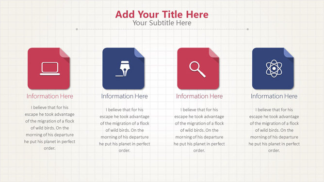 拼接三角形复古色系PPT模板