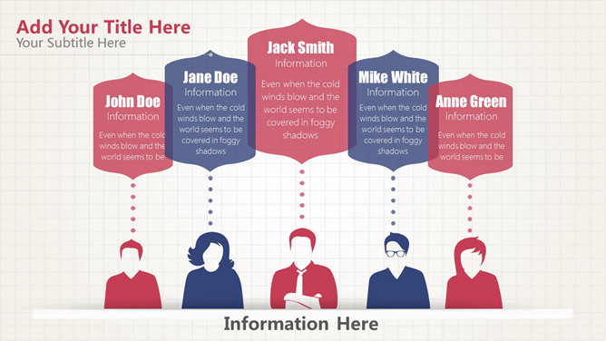 拼接三角形复古色系PPT模板