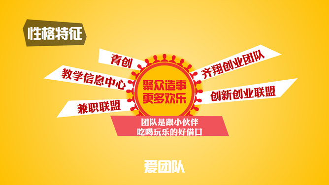 创意超人风格自我介绍PPT模板