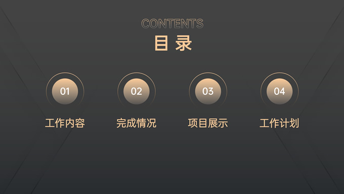 高端黑金商务风工作汇报