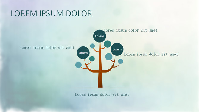 清新竹韵PPT模板
