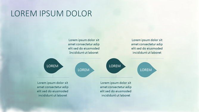 清新竹韵PPT模板