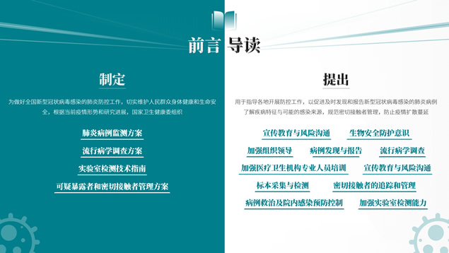 新型冠状病毒肺炎防控工作PPT模板