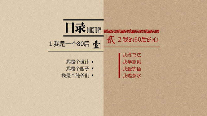 80后的模样60后的心PPT