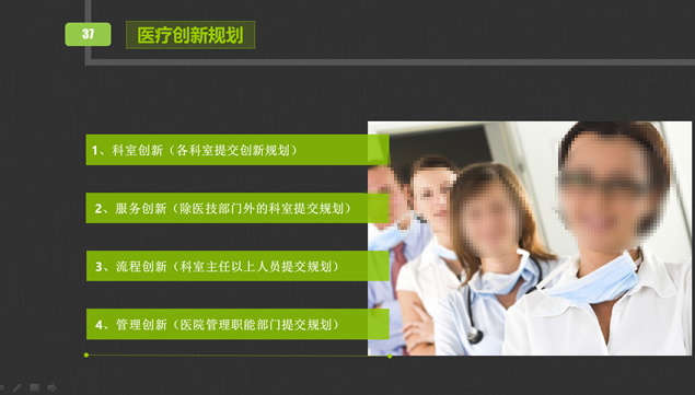 医院2015年月度工作计划PPT模板