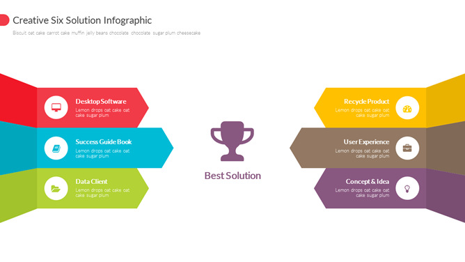 解决方案展示PPT图形