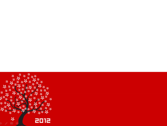 长满花瓣的矢量树PPT模板