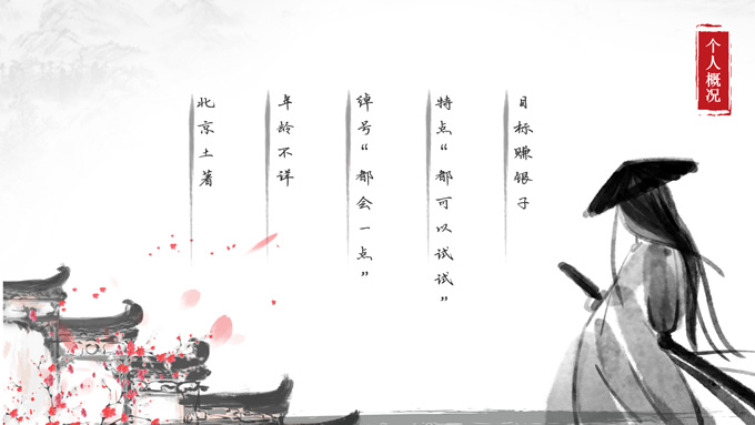 水墨古风自我介绍
