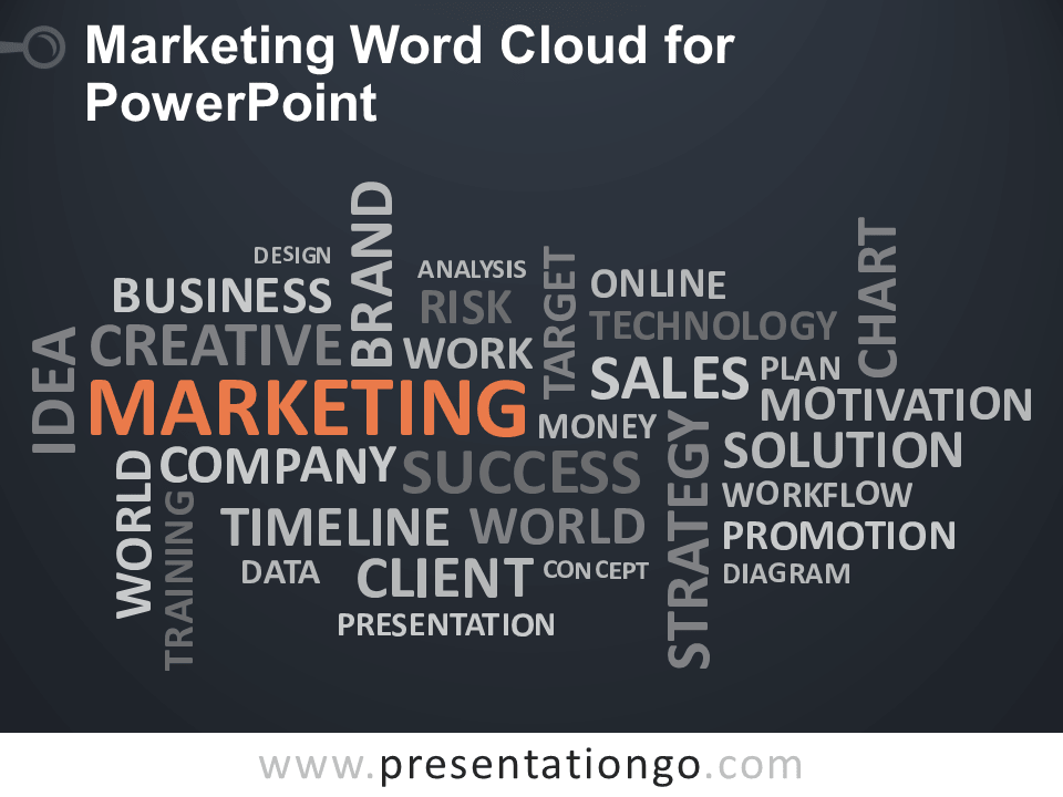 营销Word Cloud for PowerPoint