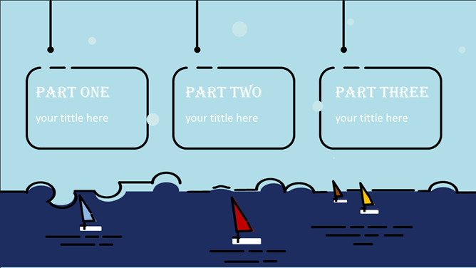 MBE风格小黄鸭主题PPT模板